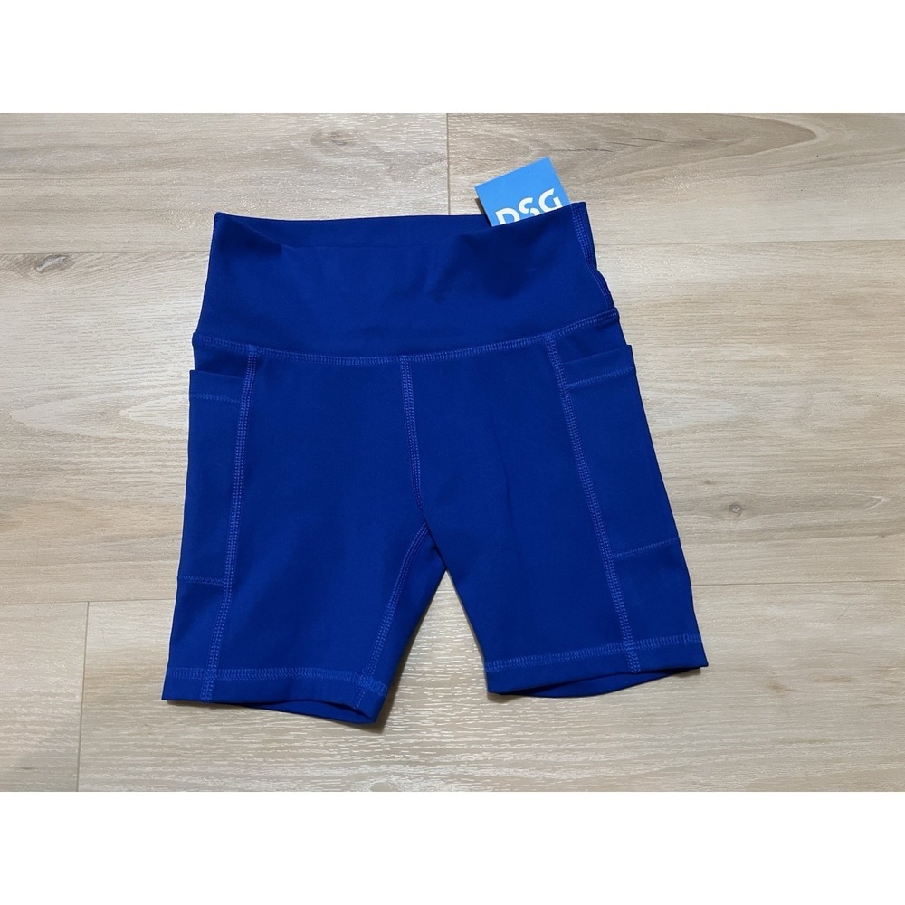NWT DSG Momentum‎ 5" Shortie Girls XS Youth Royal Blue Biker Shorts